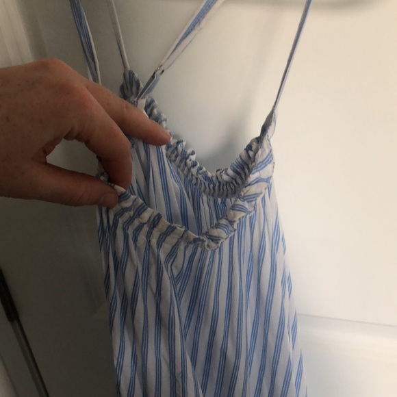 H&M women’s size medium blue and white striped dress - Picture 5 of 6